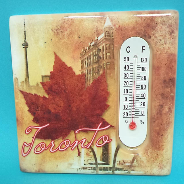 TORONTO SOUVENIR THERMOMETER 3X3 