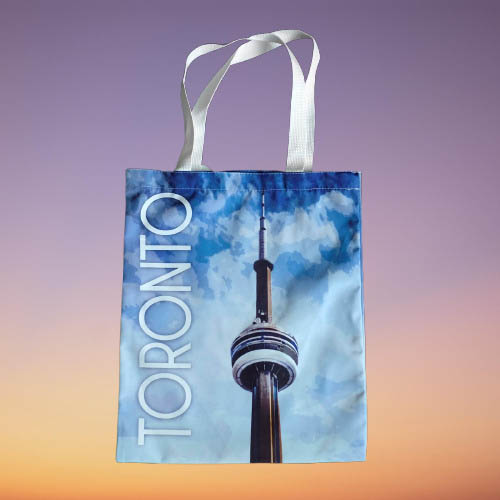 TORONTO TOTE BAG-CN TOWER BLUE SKY