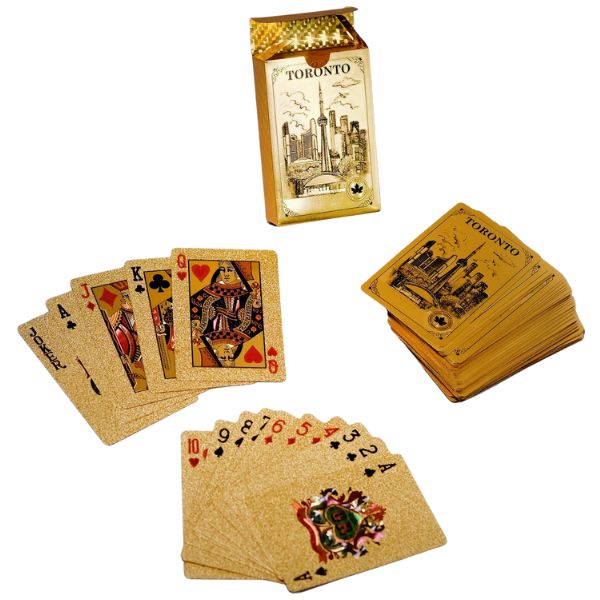 GOLD DECK OF CARDS- TORONTO 