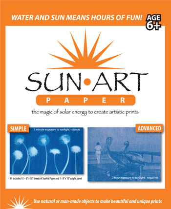 SUN ART PAPER KIT 10X8 INCH  PCS/PKG