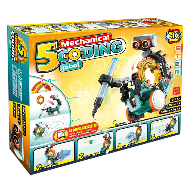 MECHANICAL CODING ROBOT 5 IN 1 