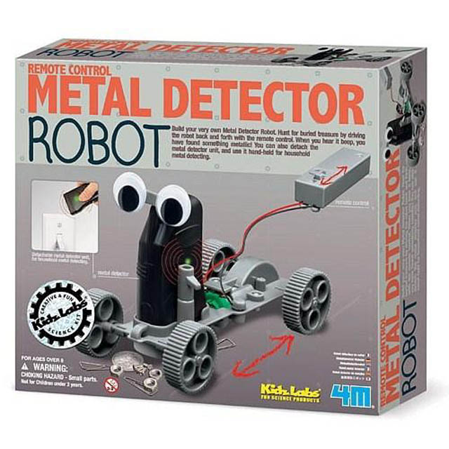 ROBOT METAL DETECTOR KIT WITH REMOTE CONTRL