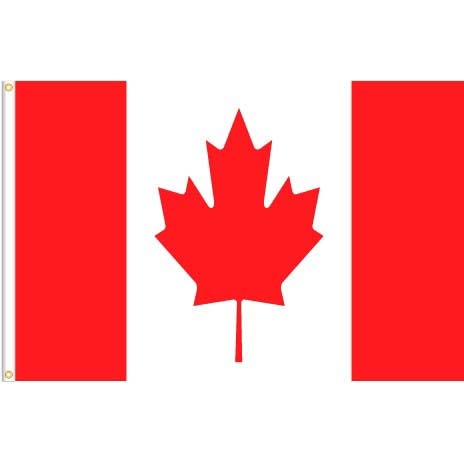 CANADA SOUVENIR FLAG 3X5FT EXTRA HEAVY POLYESTER