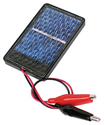 SOLAR PANEL 2V 200MA 2.5X3IN WITH ALLIGATOR CLIPS