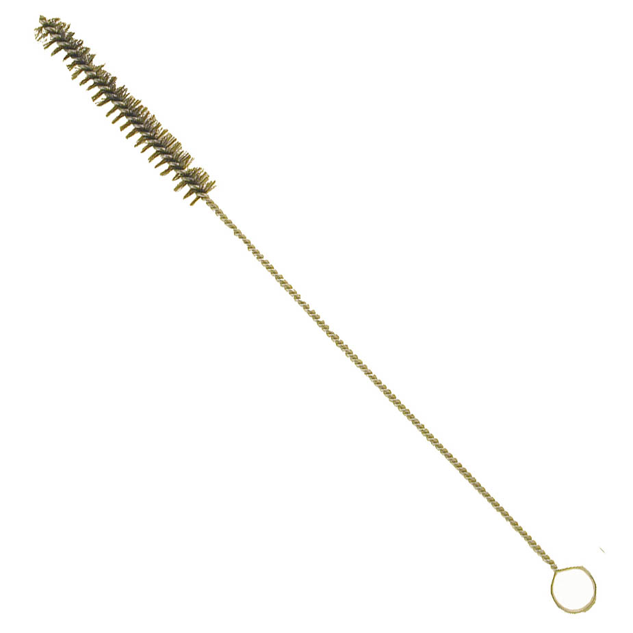 CLEANING BRUSH BRASS WIRE 3/4IN 16IN LENGTH