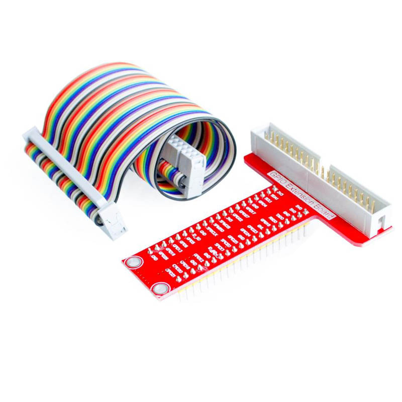 GPIO EXPANSION BOARD T TYPE WITH 40 PIN CABLE FOR RASPBERRY PI 3