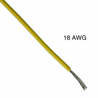 WIRE STRANDED 18AWG 100FT YELLOW TC PVC FT1 300V 105C