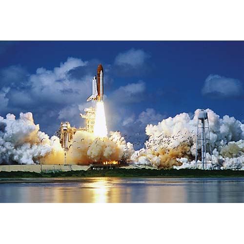 SPACE SHUTTLE LAUNCH POSTER 36X24 INCHES