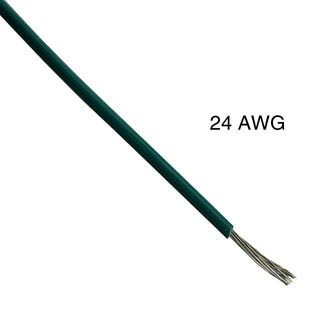 WIRE STRANDED 24AWG 100FT GREEN TC PVC FT1 300V 105C
