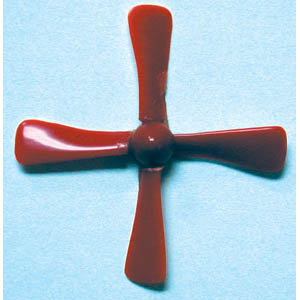 PROPELLER 4 BLADE 3IN FITS 2MM SHAFT ASSORTED COLOUR