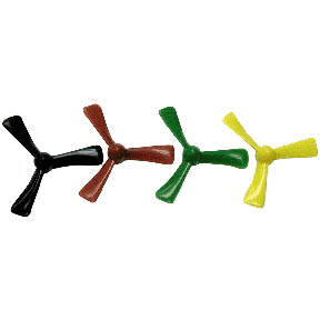 PROPELLER 3 BLADE 3IN FITS 2MM SHAFT ASSORTED COLOURS