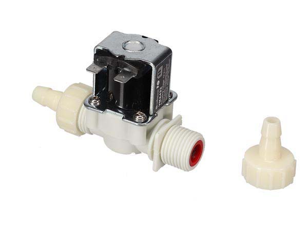 SOLENOID VALVE WATER 12VDC 1/2IN INLET WITH 8MM REDUCER
