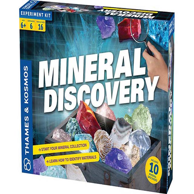 MINERAL DISCOVERY KIT WITH 6 EXPERIMENTS