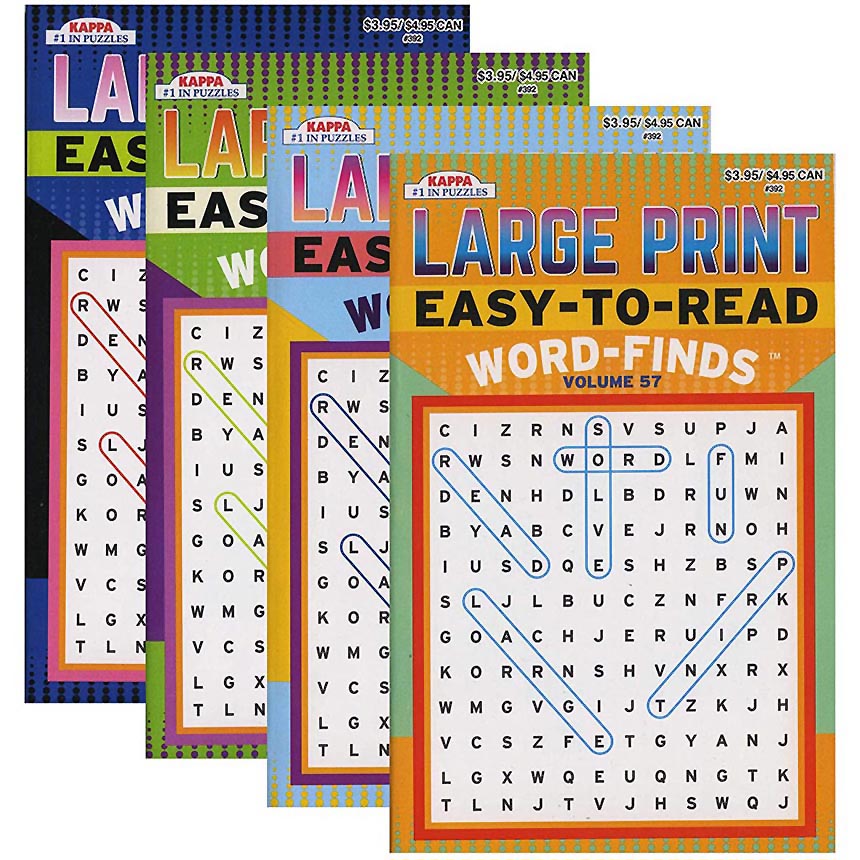 WORD FINDS EASY TO READ PUZZLE ASSORTED (1PIECE ONLY)