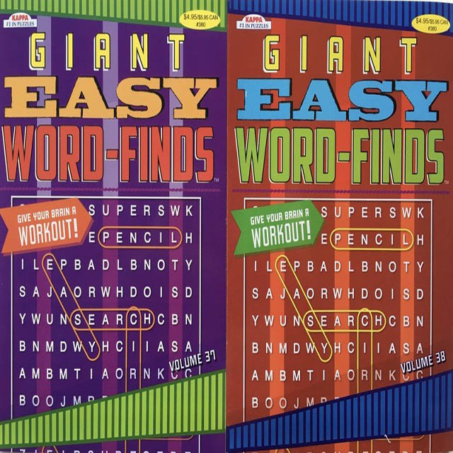 GIANT EASY WORD FINDS 2 BOOKS PER SET PCS/PKG