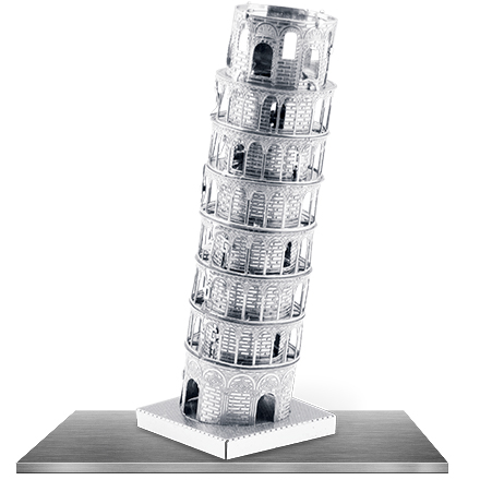 TOWER OF PISA METAL EARTH 3D LASER CUT MODEL