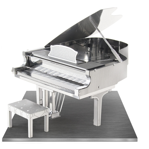 GRAND PIANO 3D LASER CUT MODEL 2SHEETS