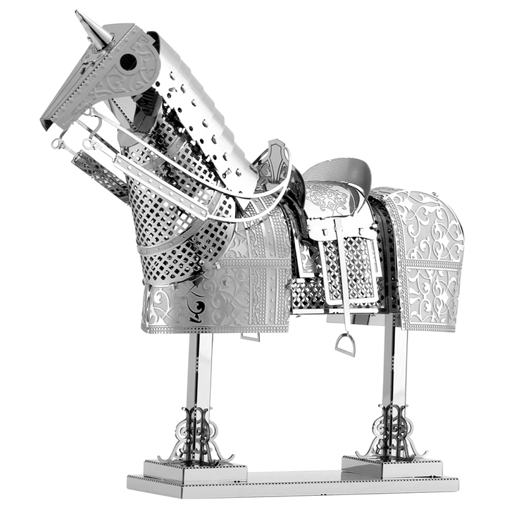 HORSE ARMOR METAL EARTH 3D LASER CUT MODEL