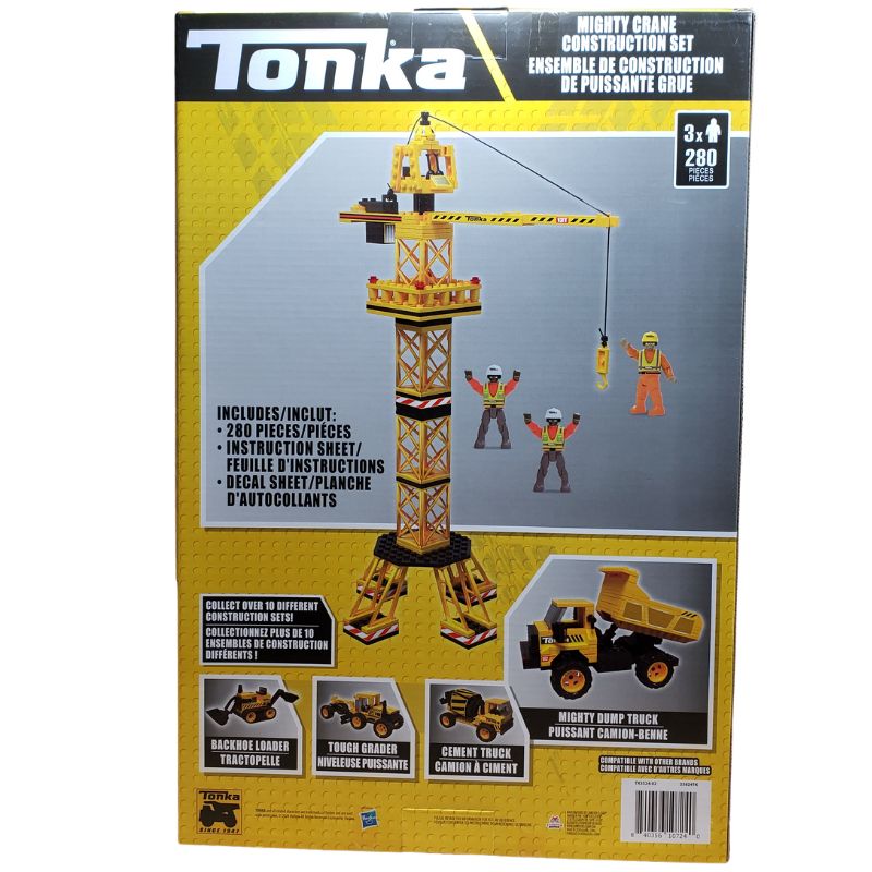 TONKA MIGHTY CRANE CONSTRUCTION SET 280PCS/SET