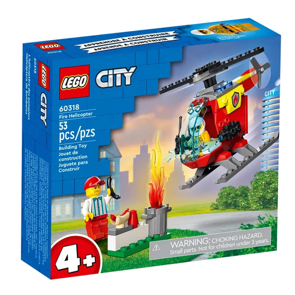FIRE HELICOPTER-CITY 53PCS/BOX