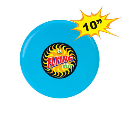 FLYING DISC 10IN 4 ASSORTED COLOURS PACK OF 1