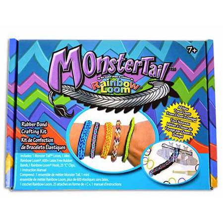 RAINBOW LOOM-MONSTER TAIL RUBBER BAND CRAFTING KIT