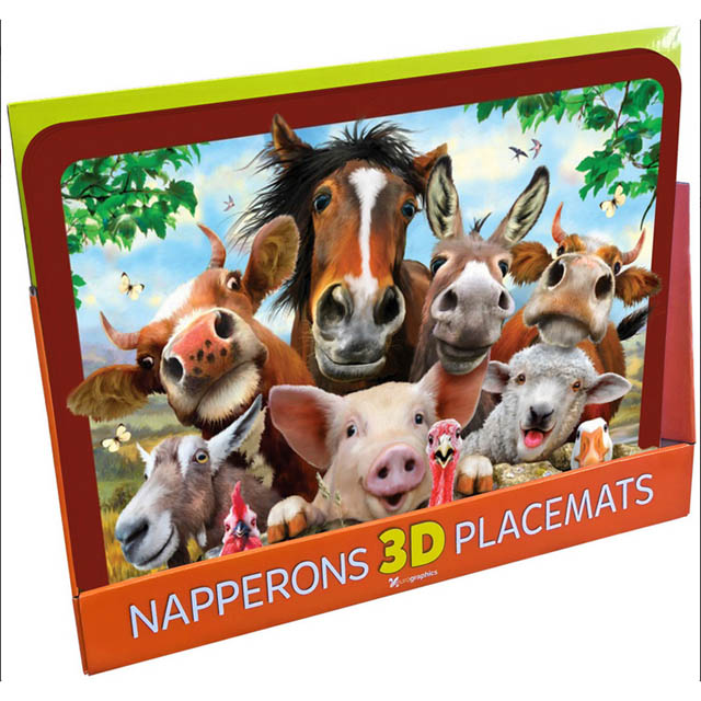 PLACEMAT 3D HOME FARM ASSORTED 