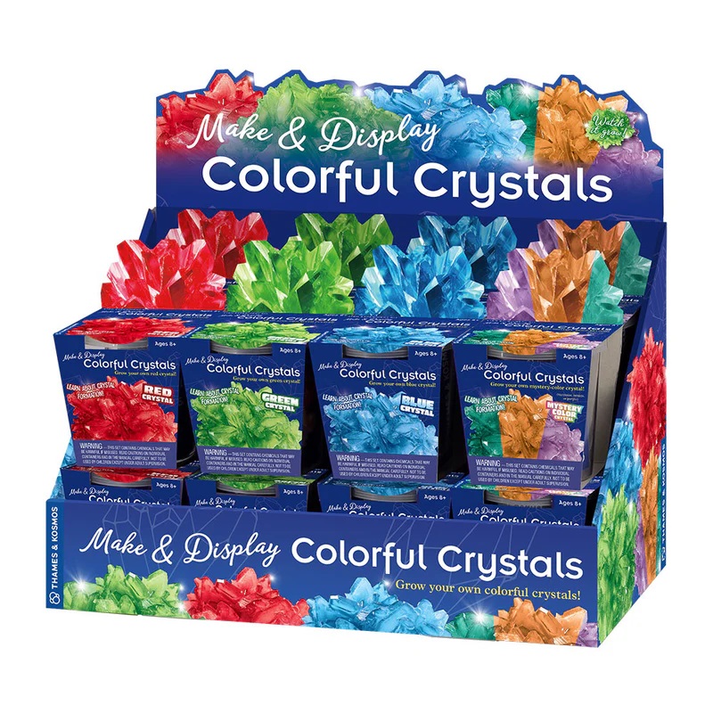 MAKE & DISPLAY:COLORFUL CRYSTALS 16PCS GIFT SET ASSORTED COLORS