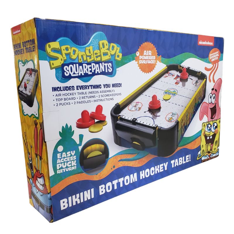 AIR HOCKEY SPONGEBOB BIKINI BOTTOM TABLE AIR POWERED SURFACE