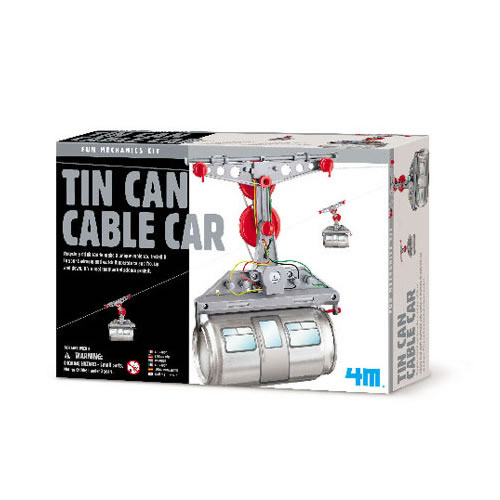 TIN CAN CABLE CAR REQUIRES 2 AAA BATTERIES