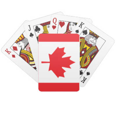 CANADA SOUVENIR FLAG PLAYING CARDS PLASTIC COATED
