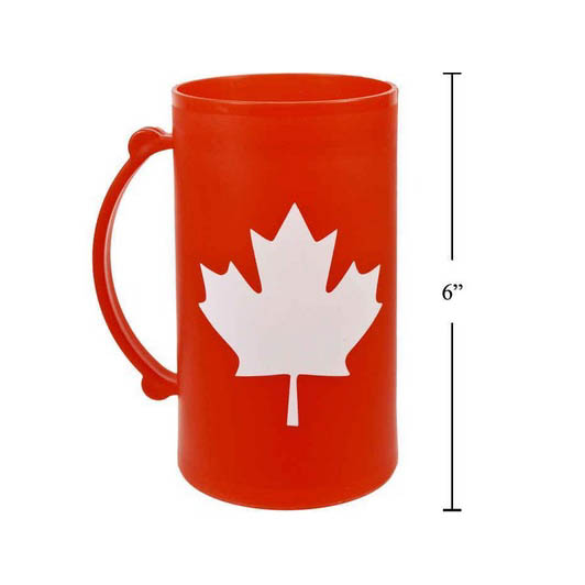 CANADA SOUVENIR RED MUG 16OZ FROSTY