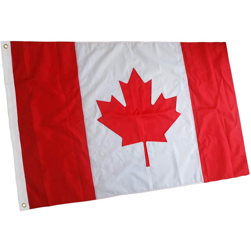 CANADA SOUVENIR FLAG 3X6FT EMBROIDERED