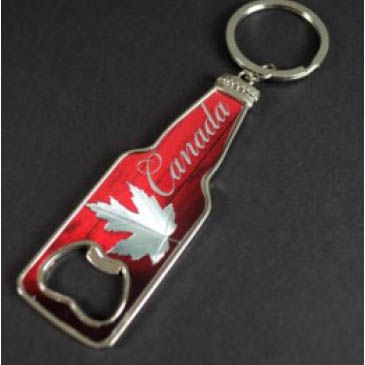 CANADA SOUVENIR KEYCHAIN WITH BOTTLE OPENER