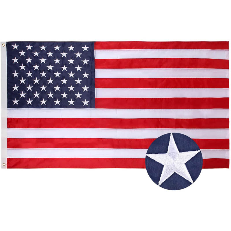 USA SOUVENIR FLAG 3X5FT EMBROIDERED