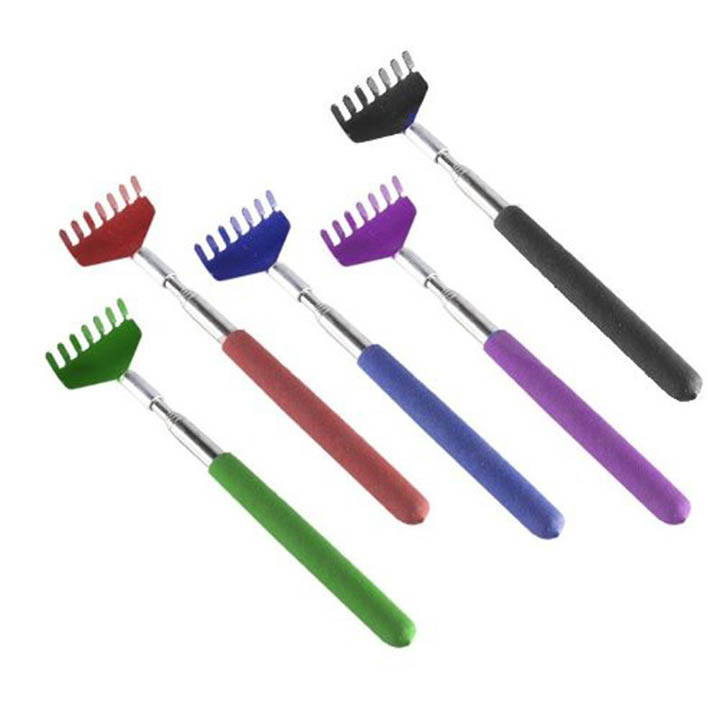 BACK SCRATCHER EXTENDABLE 6-22IN ASSORTED COLORS