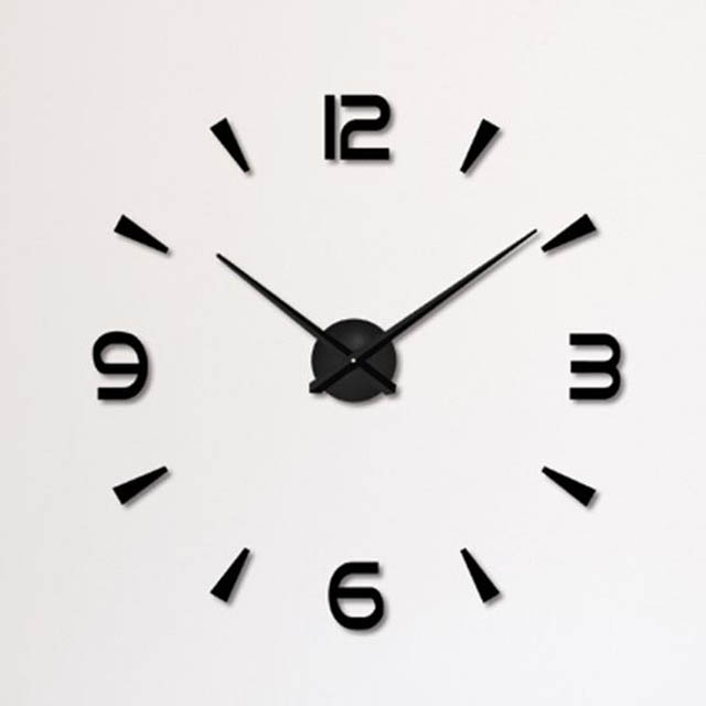 CLOCK WALL NUMBER DIY BLACK 20IN REQUIRES 1 AA BATTERY