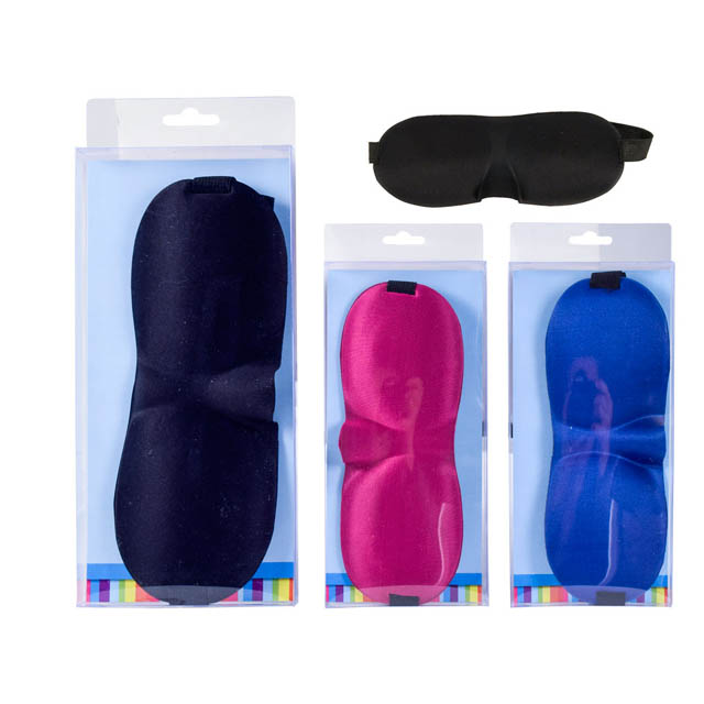 EYE MASK CONTOURED 9X3.5IN ASSORTED COLORS
