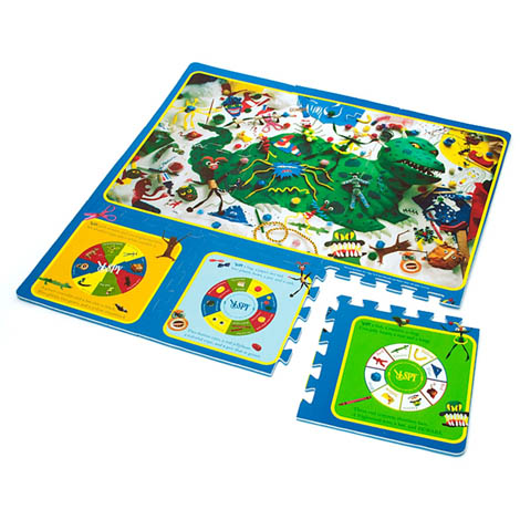 MONSTER FACES PUZZLE PLAY MAT SEARCH AND FIND