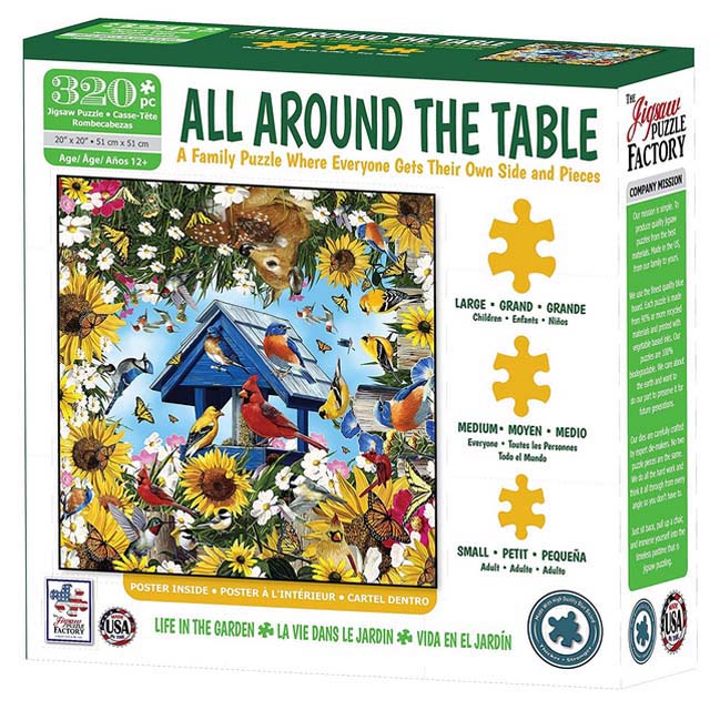 JIGSAW PUZZLE LIFE IN GARDEN 20X20IN 320PCS
