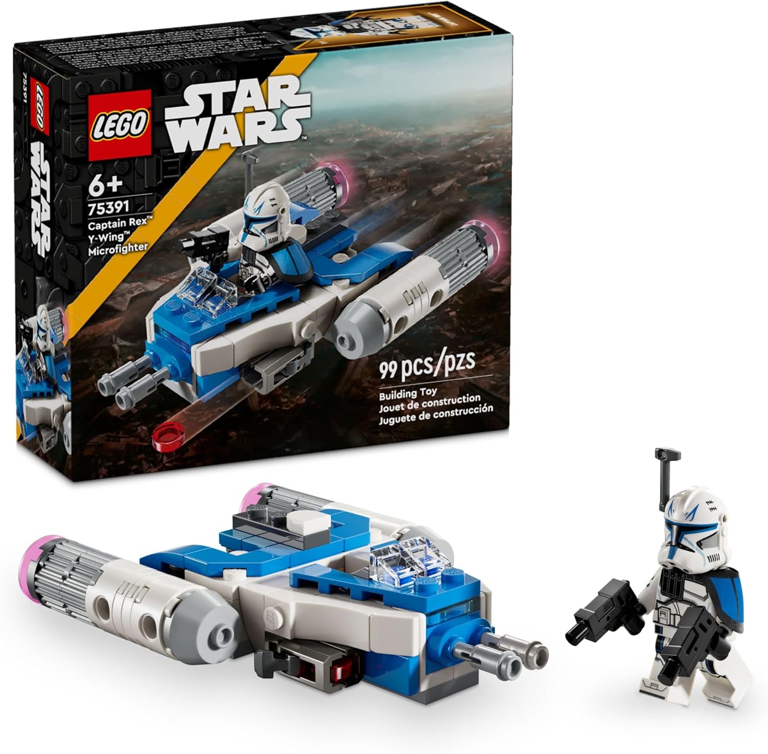 THE CLONE WARS CAPTAIN REX Y-WING MICROFIGHTER BUILDING SET