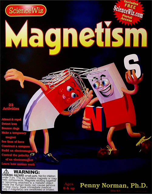 SCIENCEWIZ MAGNETISM-22 PROJECTS 36 PAGE BOOK WITH KIT