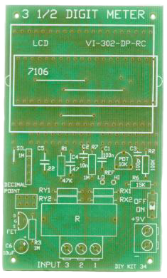LCD PANEL METER 3-1/2 DIGIT GENERAL PURPOSE