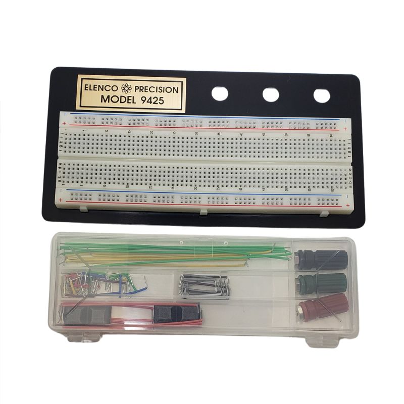 BREADBOARD WITH WIRING KIT 830 TIE POINTS & 3 BINDING POSTS