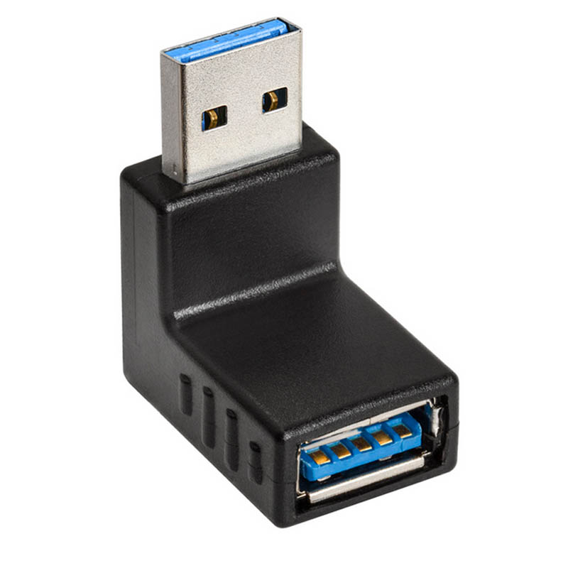 USB ADAPTER 3.0 A-MALE TO A-FEM RIGHT ANGLE