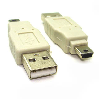 USB ADAPTER A MALE-MINI B MALE 5PIN