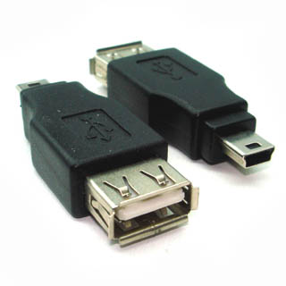 USB ADAPTER A FEM-MINI B MALE 