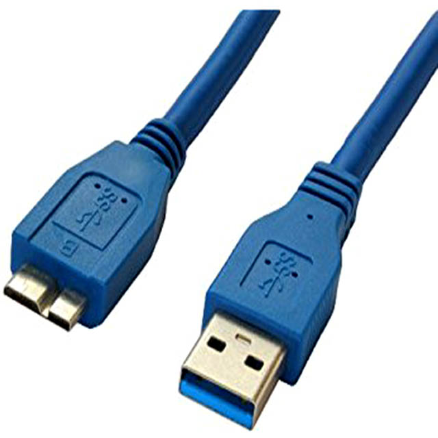USB CABLE 3.0 A-MICRO B 3.0 M/M 15FT BLUE