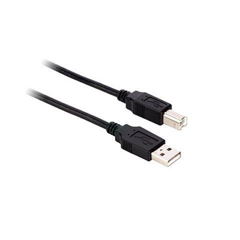 USB CABLE A-B MALE/MALE 10FT BLK USB 2.0