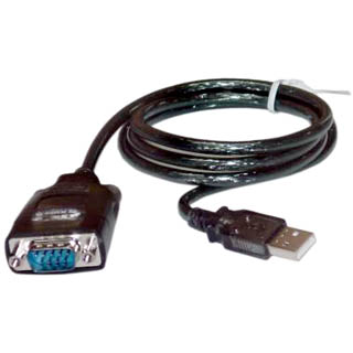 USB A MALE TO DB9M ADAPTER 3FT USB TO RS-232 ADAPTER BLK